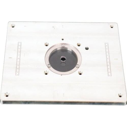 Router Table Insert Plate Universal Trimming Machine Guide Table Board with Install Screws for Woodworking Bench, 300mm x 235mm