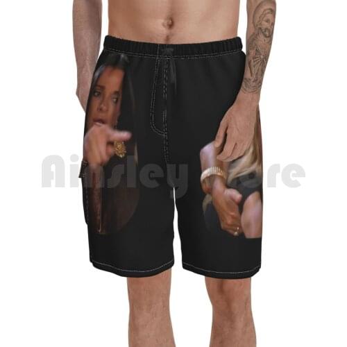 Woman Yelling At A Cat-Funny Memes Beach Shorts Men Beach Pants Swimwear Woman Shouting Woman Yelling Smudge Cat