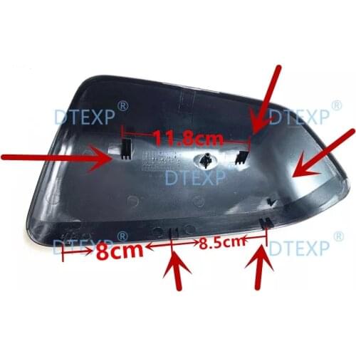 1 Piece 2007-2012 No Painting or Carbon Fiber Side Rear View Mirror Cover Shell for Lancer EX GT or EVO 10 Old Version No Lamp