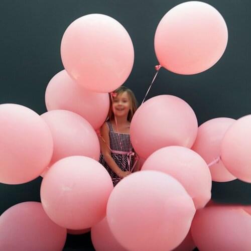 10/20/30pcs 5/12 inch candy Pink Color Macaron Latex Air balloons Wedding Birthday Festival Party Decoration Inflatable Helium