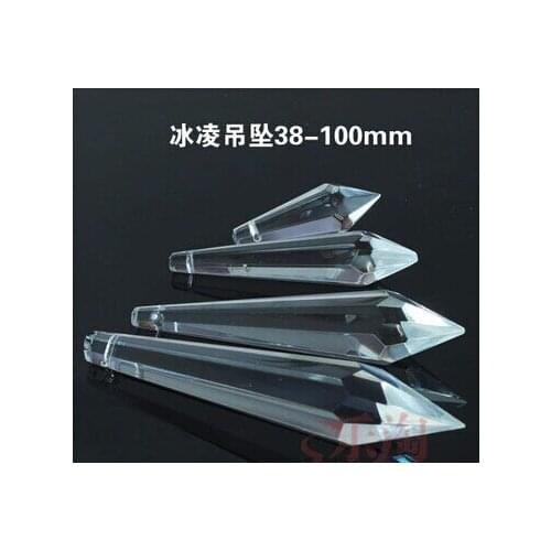 10pcs/lot, 100mm clear transparent color crystal U-Drop prism chandelier parts free shipping