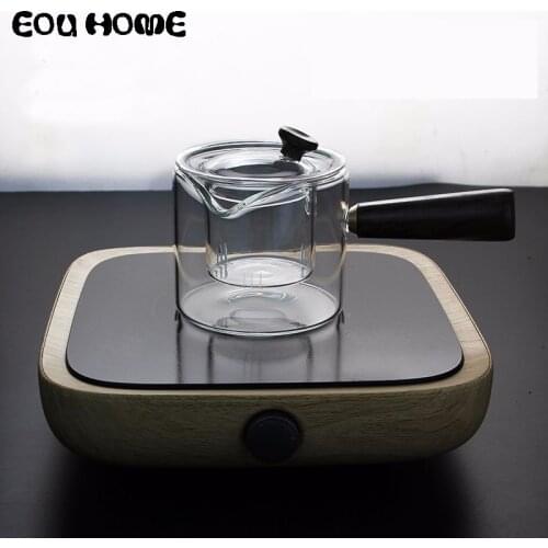 1Pce 450ml High Quality Hand Made Heat-resistant Glass Cooking Teapots Boiling Tea Kettle Coffee Drinkware Tea Pot Kung Fu tea