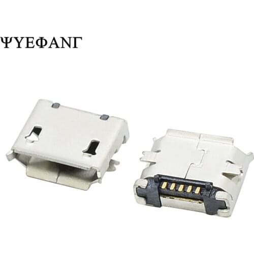 20pcs/lot Micro USB Type B Female 5Pin SMT Socket Jack Connector Port PCB Board Charging