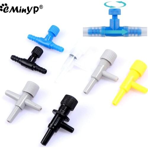 3/5/10Pcs Aquarium Air Flow Control Valve Fish Tank Air Regulator Hose Connector For 4/6mm CO2 Oxygen Tube Aquarium Accessories