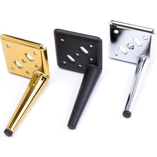 4 Pcs Furniture Legs Sofa Chair Feet Cupboard Cabinet Foot Cabinet Table Leg 13/15/17/20CM Height Bed Legs with Screws