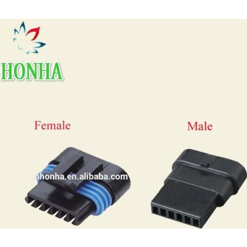 6 Way Female Male Black Metri-Pack 150.2 Sealed Female Assembly wire harness Connector 12162210