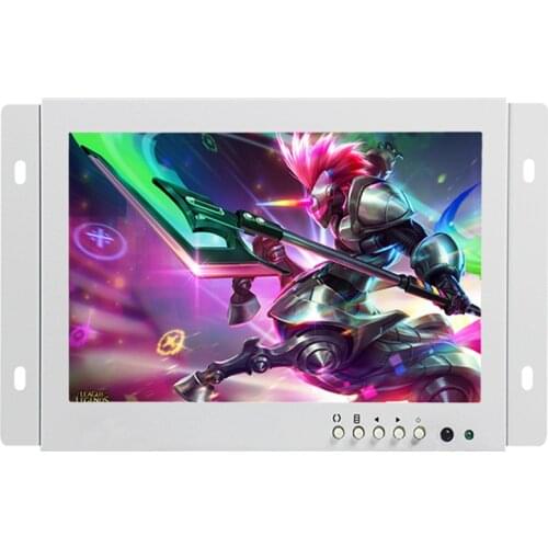 7 inch white medical embedded device display HD industrial monitoring HDMI open portable monitor