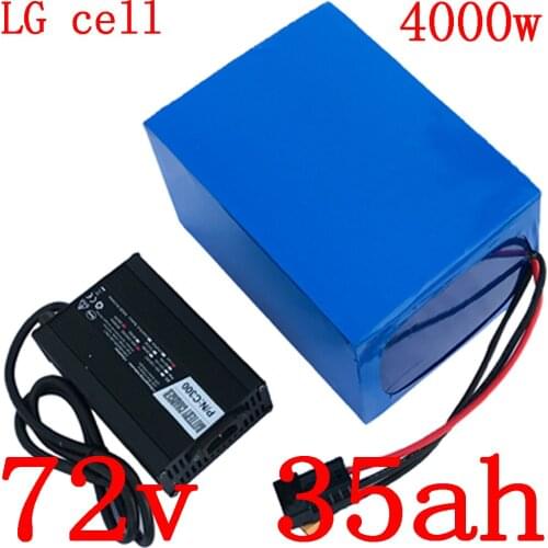 72V battery 72V 35AH lithium battery 72V 3000W 4000W electric scooter battery pack 72V 35AH electric bicycle battery use LG cell