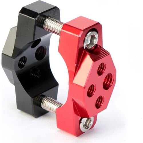 Aluminum Alloy Motorcycle Bicycle Multifunction Press Code Headlight Fog Light Clamp Phone Handlebar Holder Bracket Fixed Frame