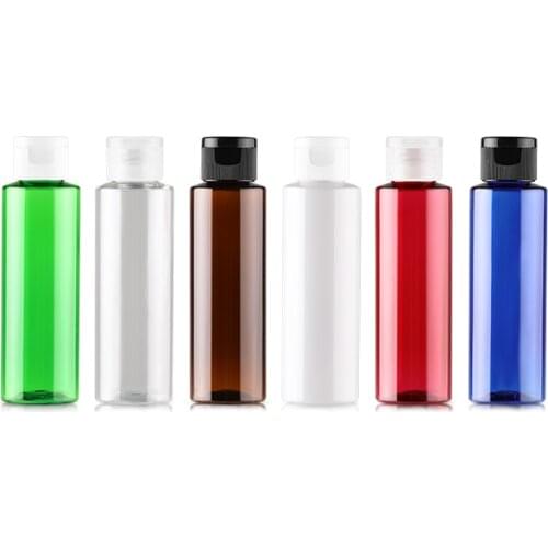 BEAUTY MISSION 100g 48pcs Clear Transparent Plastic Cosmetic Bottle Packaging Containers With Flip Cap Personal Care Container