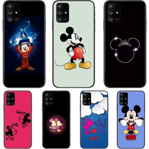 Mickey Love Mouse Phone Case Hull For Samsung Galaxy A50 A51 A20 A71 A70 A40 A30 A31 A80 E 5G S Black Shell Art Cell Cove