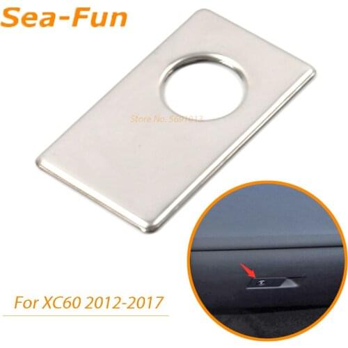 For Volvo XC60 S60 V60 S80 2012 2013 2014 2015 2016 2017 Glovebox Keyhole Cover Decorative Trim Frame Interior Accessories