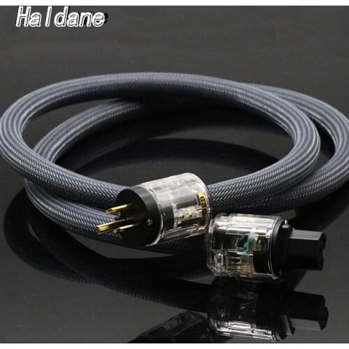 Haldane HIFI 400 Signature Version US/EU Power Cord Cable Pure Copper Audio Power cable with P-029/P-029E Power Plug Connector