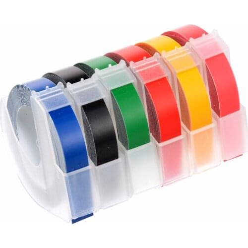 1 Roll Embossing Tape 9mm 3 Meters Long Label Tapes For Embossing Typewriters Home School Use Mayitr