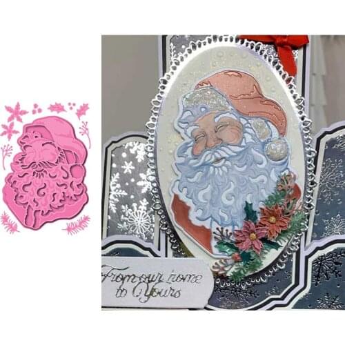 Christmas Father Metal Cutting Dies for DIY Scrapbooking Crafts Dies Cut Stencils Maker Photo Album Template Handmade Decoration