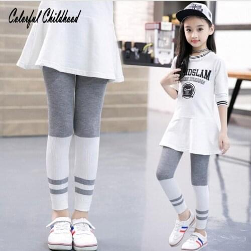 Toddler Girls leggings New Kids Warm Comfortable Cotton Knitted Leggings Girl Soft Stripe Stretchy Pants Hot Trousers 2~10 years