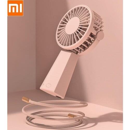 New fashion Hanging neck 7 leaf fan 3 gear Handheld Portable Ultra Quiet for Office Desktop Student Dormitory USB cooling fan