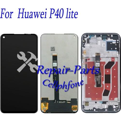 6.4 inch New Full LCD DIsplay + Touch Screen Digitizer Assembly + Frame Cover For Huawei P40 lite JNY-L21A / Nova 6 SE Tracking