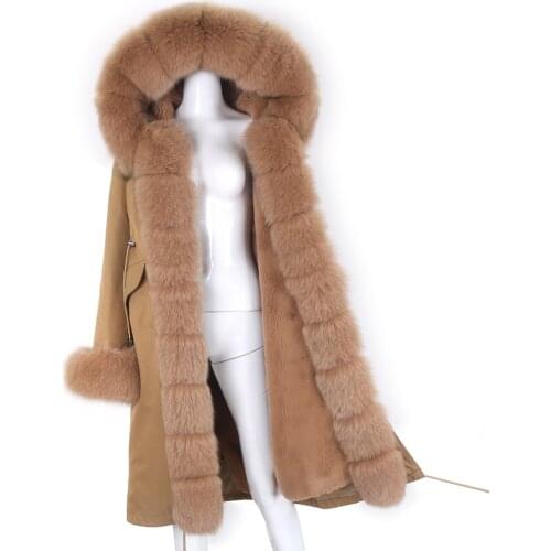OFURTEBUY Natural Fur Coats
