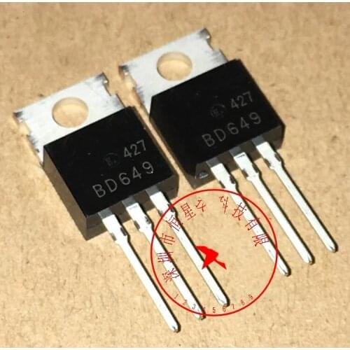 Original 5PCS / BD649 TO-220 100V 8A