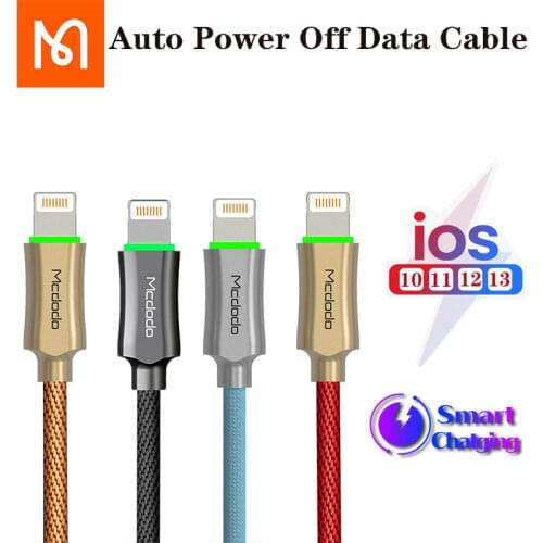 MCDODO Original cable Auto Disconnect Fast Charging usb Cable For iphone 11pro max 7 x Iphone cases