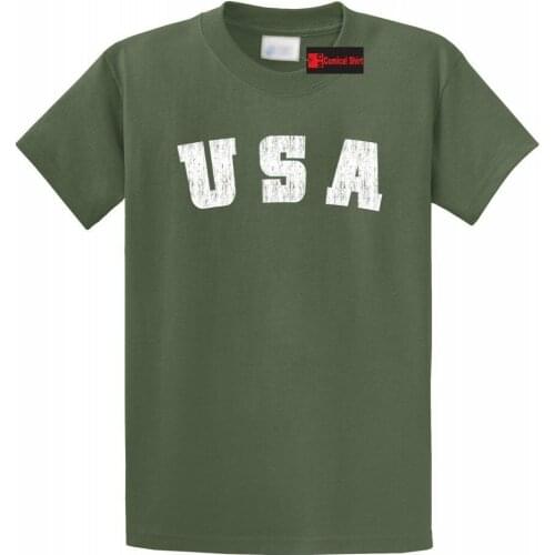 Distressed Usa T Shirt American Pride Patriotic Home Gift 2019 Summer Brand Casual Funny Cotton Short Sleeve Novelty T-Shirt