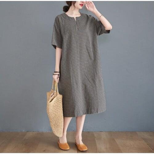 Летние платья в клетку QATURALAN China At AliExpress