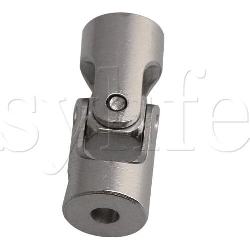 Silver ID 3.17mm to 4mm Steel Rotatable Machinery Joint Motor Coupling Connector Coupler Pack of 2