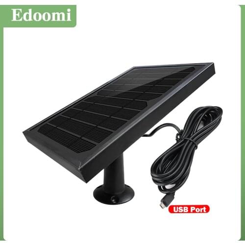 Solar Panel 3.3W 3 Meter Cable For Outdoor Camera Security CCTV Rechargeable Battery Powered IP WiFi Camera