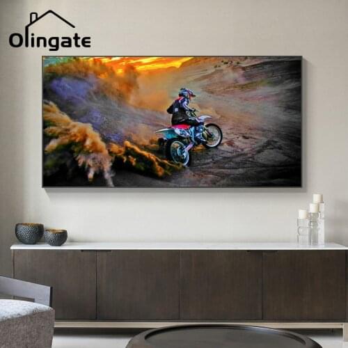 Modern Portrait Canvas Art Nordic Figure Cycle Rider Canvas Painting One Piece Wall Poster Home Living Drawing Room Wall Decor