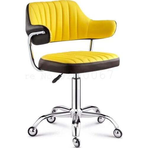 8000 Stainless steel beauty stool hairdressing work chair rotating lift hairdressing chair high stool bar front desk chair