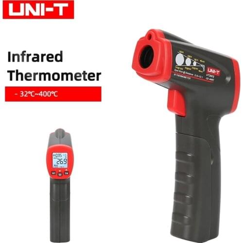 UNI-T UT300S Infrared Thermometer ℃/℉ Options Dual Display (Real-Time/MAX, MIN) Low Battery Indication Non-Contact Measuring Gun