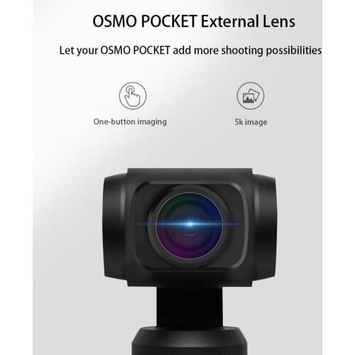 Yiwa Camera Lens Wide-angle Fisheye Macro Lens for DJI OMSO Pocket Camera Vertical Magnetic Lens Accessory r30