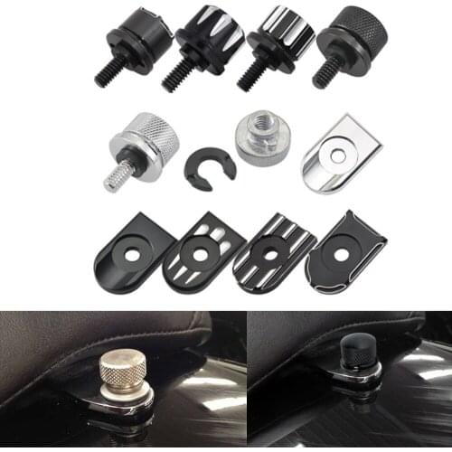 Rear Fender Seat Bolt Seat Screw Nut Kit Mount Knob Cover Nut Fit For Harley Softail Sportster Touring Dyna Seat Screw