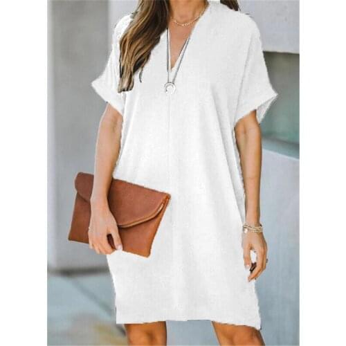 European and American dresses for women 2021 summer new loose butterfly hollow solid color dress plus size women clothing