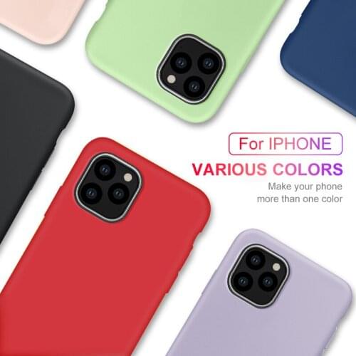 Liquid Silicone Case for iPhone 11 pro Soft TPU case for Apple iPhone 11 Pro Max Cover aiphone iphone11 Coque Fundas Shockproof