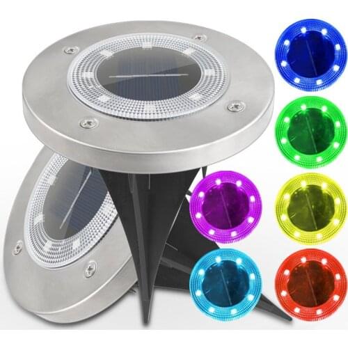 1/4/8pcs Solar Garden Lights Outdoor Waterproof Garden Pathway Deck LED Lights Lamp for Home Yard Driveway Lawn Road