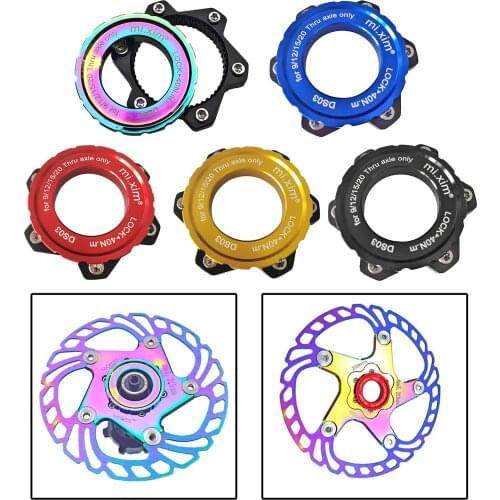 1pcs Mountain Bicycle Hub to 6-bolt Disc Adapter for Converting Center-lock Disc Brake Adapter Center Lock Conversion
