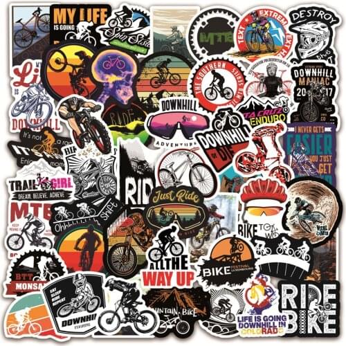 10/30/50PCS Mountain Bike Graffiti Sticker Motorcycle Skateboard Kettle Luggage Helmet PVC Waterproof Sticker Wholesale