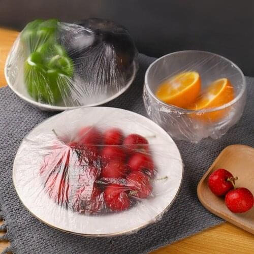 100PCS Reusable Durable Food Storage Covers for Bowls Elastic Plate Covers Bowl Covers Dish for Indoor Outdoor Picnic Saran Wrap