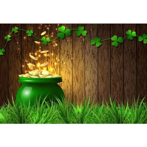 March 17 wooden backgrounds photography vinyl St. Patrick Day photo backdrops for photographer studio props fotografia lv-1329