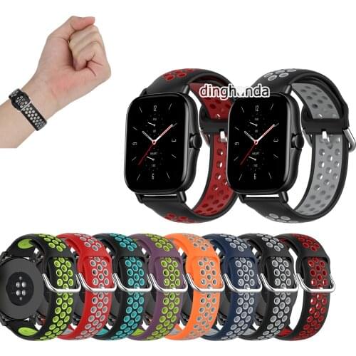 20MM Soft Silicone Strap Replacement Watch Band For Huami Amazfit GTS / GTS 2e/ GTS2 / GTS2 mini/ Neo/ GTR 42mm