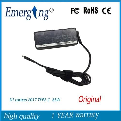 20V 3.25a 65W AC TYPE-C USB-C Adapter power supply For Lenovo ThinkPad X1 carbon 2017 E480 E580 S2 Yoga 2018