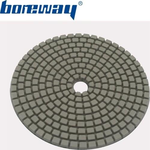 7Pcs/Lot 4 Inch White Diamond Polishing Kite Pad For Granite Marble Stone Polishing