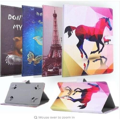 Cover for Samsung Galaxy Tab A 9.7 Inch T550 T555 T560 T580Tablet Universal 9.7'' 10 Inch Flip Stand PU Leather Case Shell + Pen