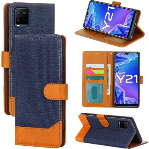 Wallet Case For Vivo Y21 2021 Cover Flip Leather Magnetic Card Protective Book For Vivo V2111 Y 21 Phone Case Hoesje Funda Coque