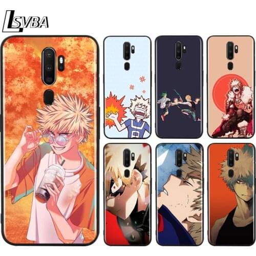 Black TPU Soft Cover Boy Baku Katsuki for OPPO A9 2020 Reno 10X ZOOM ACE 4 3 2 Z F Pro 4G 5G Phone Case