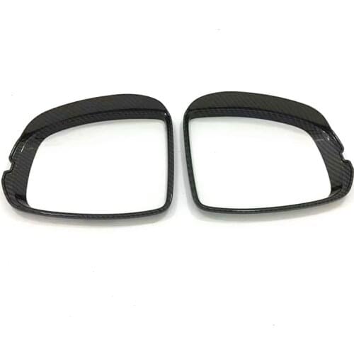 For Honda City 2014-2017 Carbon Fiber car Rearview Mirror Rain Eyebrow Shield Cover Protector Accessories 2pcs