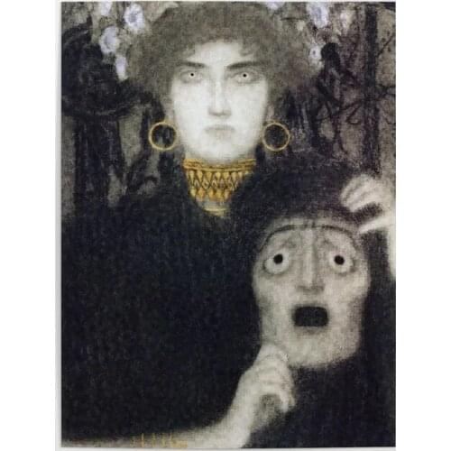 Home Decoration Canvas HD Prints Gustav Klimt Poster Painting Tragedy Wall Art Abstract Living Room Modular Picture No Framework