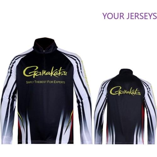 GAMAKATSU Breathable Fishing Shirts Sport Outdoor Long Sleeve Vest Profesional Quick Dry Sun Anti-UV Hiking Clothes